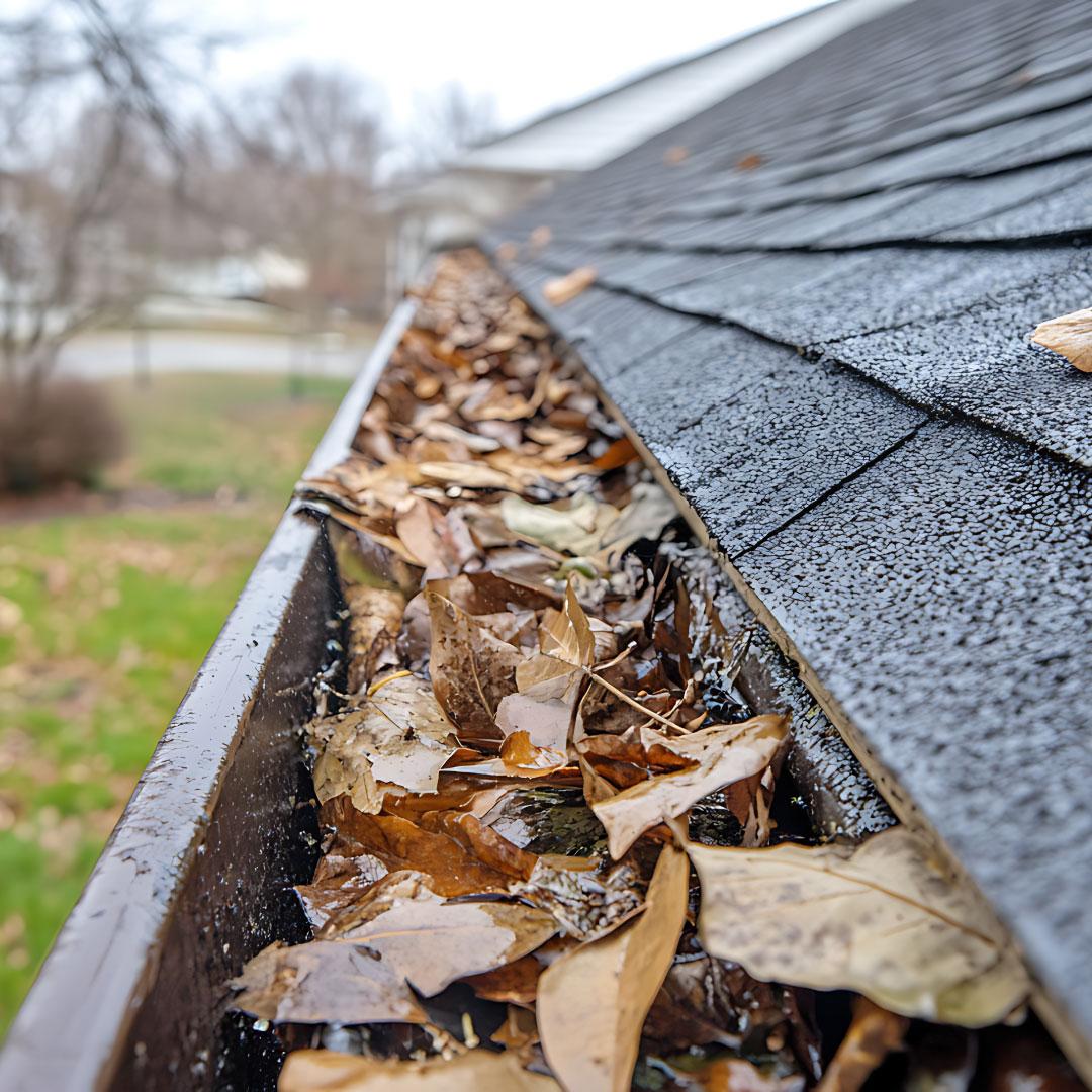 gutters-full-of-leaves gutters full of leaves and debris