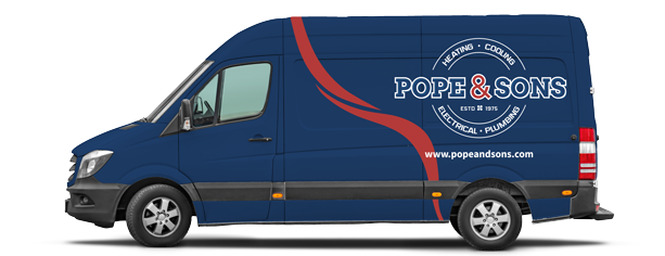 Pope & Sons branded service truck